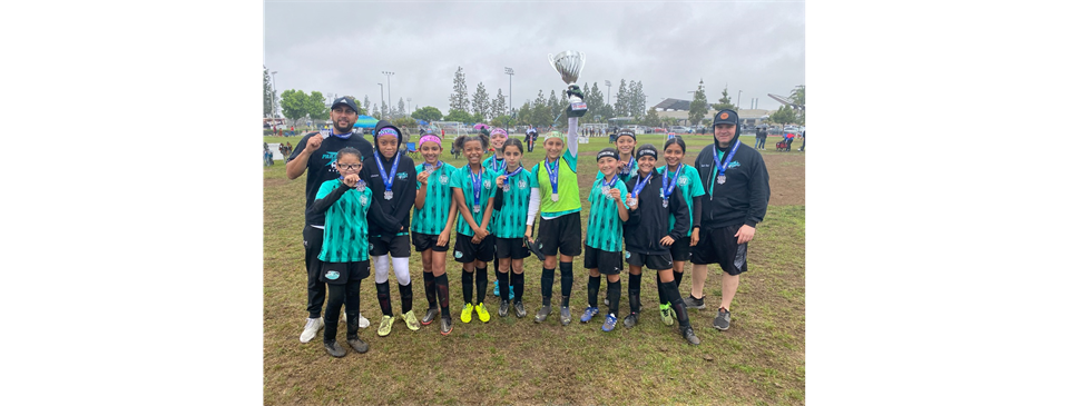 Congratulation U12G!! And Coach Charles Corcoran. TopGun Tournament Winners.