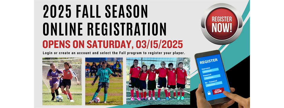 Fall Registration Opens 03/15/2025
