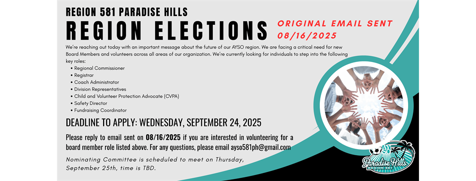 Region 581 Elections