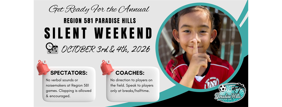 2026 Fall Season Silent Weekend